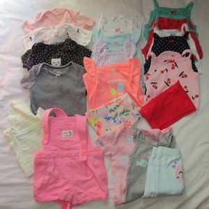 Baby girl onesie summer bundle
